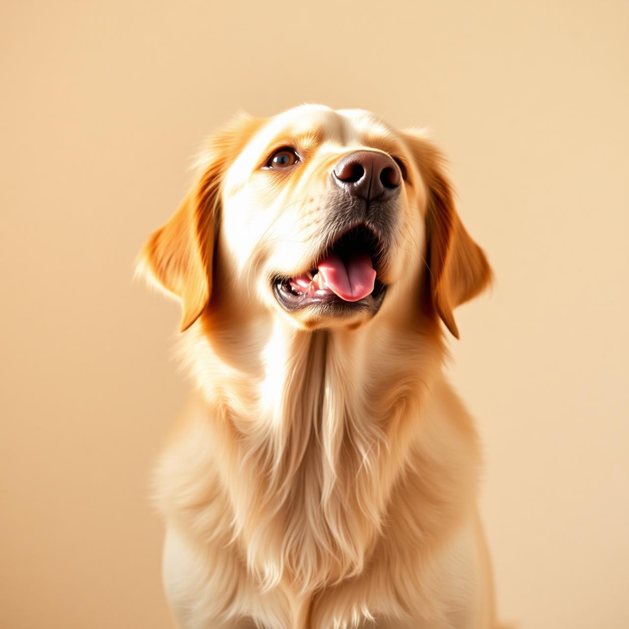 A happy golden retriever
